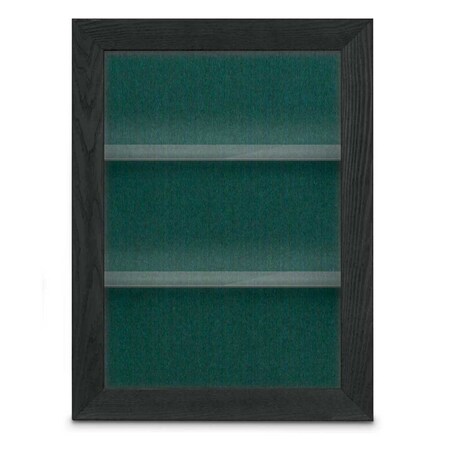 United Visual Products Outdoor Enclosed Combo Board, 42"x32", Black Frame/White Porc & Pearl UVCB4232ODB-WHTPORC-PEARL